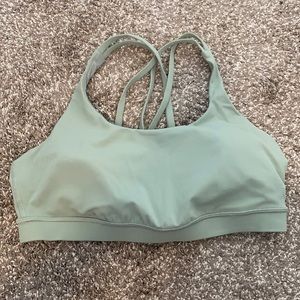 lululemon green sports bra size 12